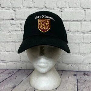 Harry Potter Gryffindor Hat Cap Strap Back Black Embroidered One Size Fits All